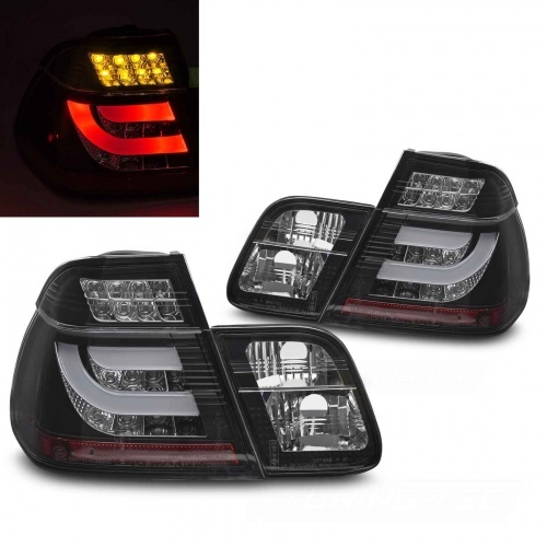 2 Feux arriere BMW E46 Berline Clignotant LED 01-05 phase 2 - Noir