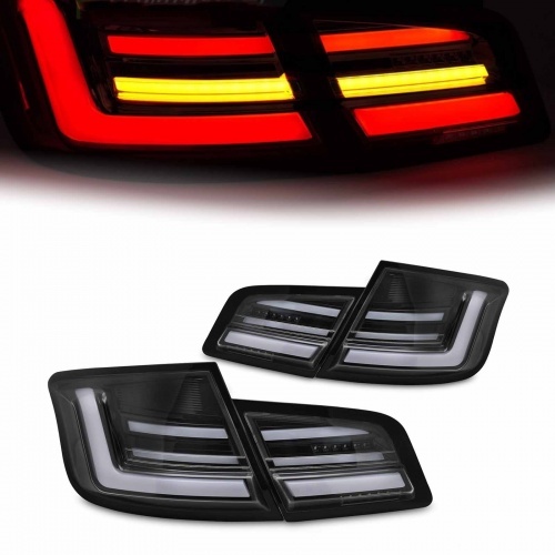 2 Feux arriere fullLED dynamiques BMW Serie 5 F10 - 10-13 - Noir Brillant