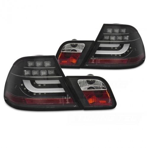 2 Feux arrière BMW Série 3 E46 Coupé 03-06 - LED Bar - Noir