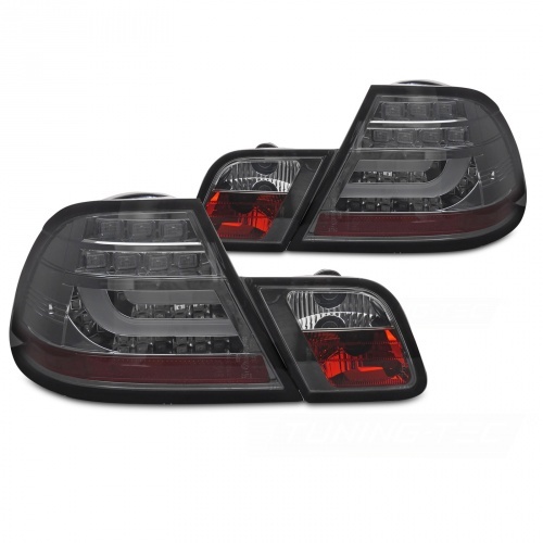 2 Feux arrière BMW Série 3 E46 Coupé 03-06 - LED Bar - Fumé