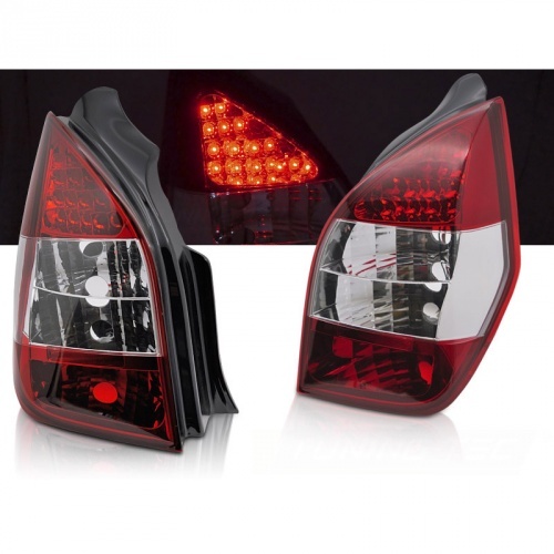 2 Feux arriere LED Citroen C2 -03-10 - Rouge