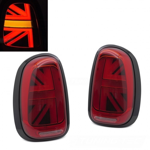 2 Feux arriere fullLED dynamiques Mini R60 Countryman - 10-16  look Union - Rouge
