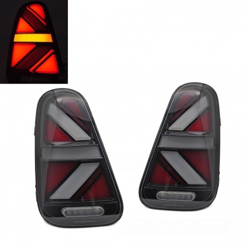 2 Feux arriere fullLED Mini R50 R52 R53 01-06 - Noir