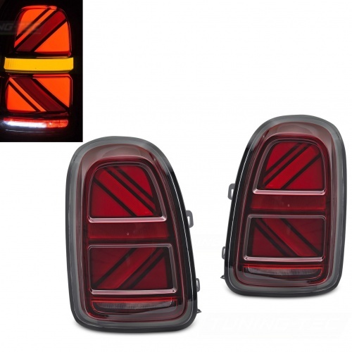 2 Feux arriere fullLED dynamiques Mini F60 Countryman II - 16-20  look Union - Rouge