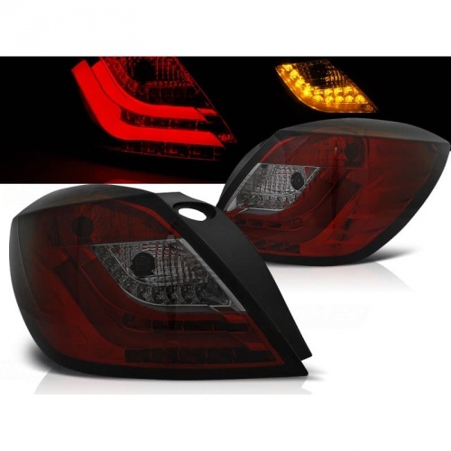 2 Feux arriere Opel Astra H - 3 portes - 04-09 - Rouge Teinte