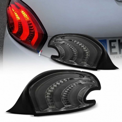 2 Feux LED Peugeot 208 12-19 - Gris fume