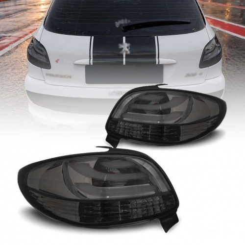 2 Feux arriere LED LTI Peugeot 206 206+ - Fume