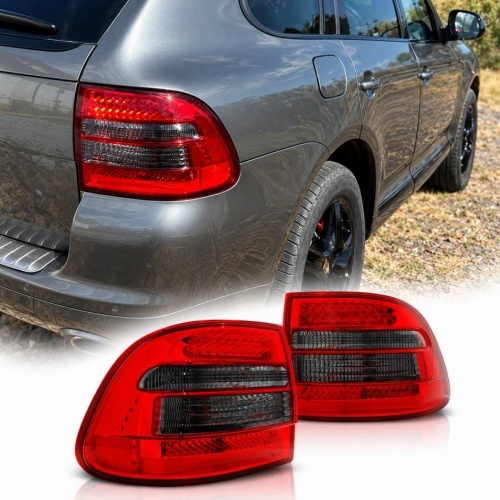 2 Feux pour Porsche Cayenne 9PA LED 03-07 - Fumé Rouge