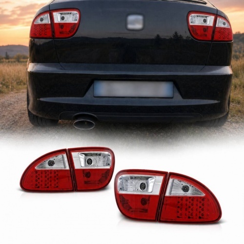 2 Feux SEAT Leon 1M LED - 99-04 - Rouge