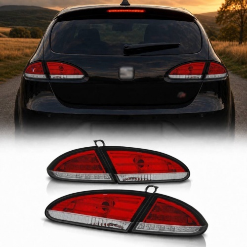 2 Feux SEAT Leon 2 - 05-09 - LED BAR - Rouge
