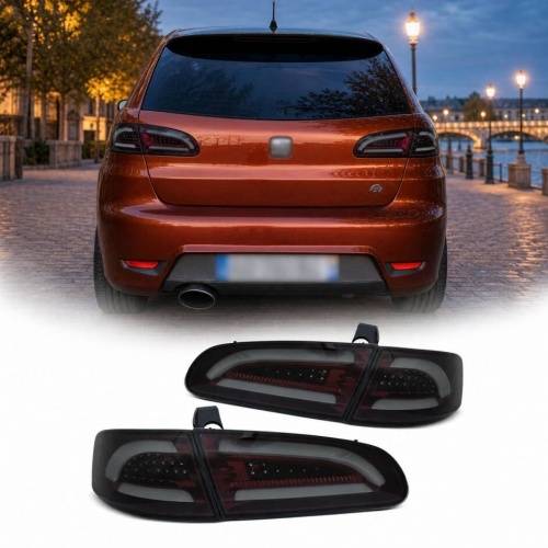 2 Feux SEAT Ibiza 6L 02-08 - LTI+LED - Fumé rouge