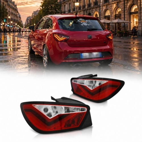 2 Feux SEAT Ibiza 6J 08-12 - LED LTI - Rouge