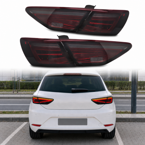 2 Feux arrière LED Full LED fumé rouge pour Seat Leon III 5F 12-20