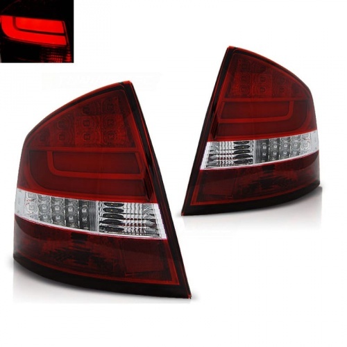 2 Feux arriere LED Skoda Octavia II Liftback - 04-12 - Rouge