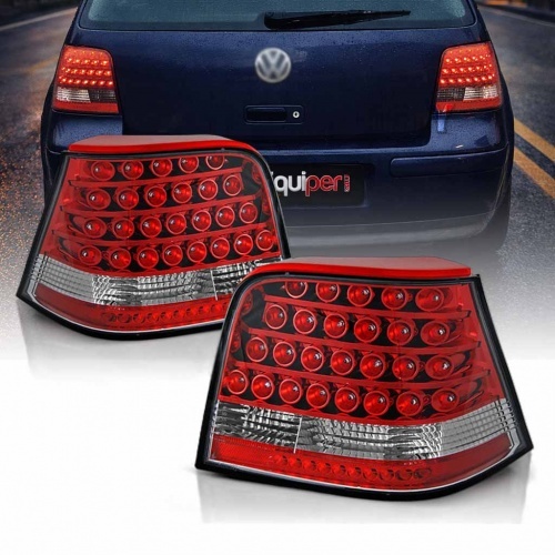 2 Feux arriere VW Golf 4 (1J) LED - Rouge
