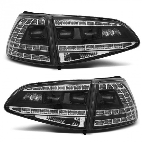 2 Feux arriere VW Golf 7 - LED - Noir