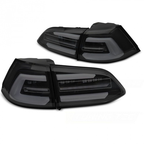 2 Feux arrière VW Golf 7 Variant 2013-2017 - LED Bar - Noir Fumé