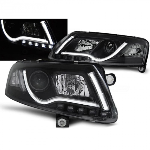 2 Phares avant AUDI A6 (4F) - LTI - Noir