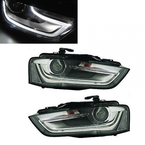 2 Phares halogene LED AUDI A4 B8 11-15 - look xénon