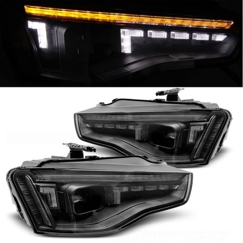 2 Phares halogene AUDI A5 8T phase 2 11-15 - dynamiques - Noir