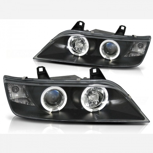 2 Phares avant BMW Z3 Angel Eyes LED 96-02 - Noir