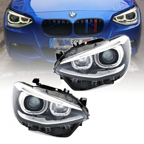 2 Phares BMW Serie 1 F20 Angel Eyes LED V2 phase 1