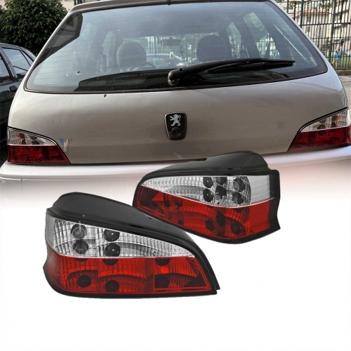 2 Feux arriere Peugeot 106 96-03 - Rouge clair