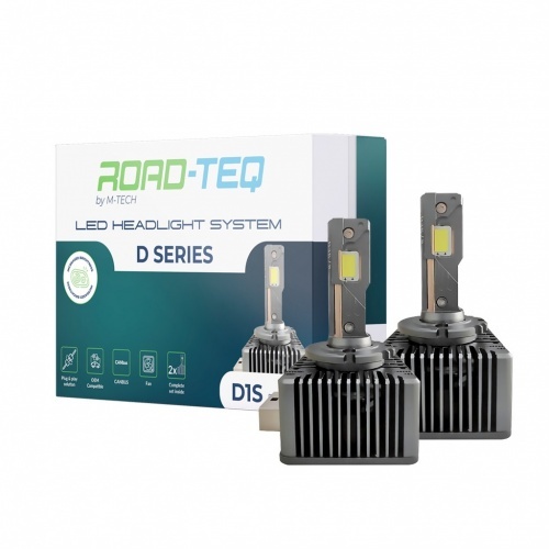 2 ampoules ROAD-TEQ LED D1S conversion xenon 6000K - 35W - plug&play