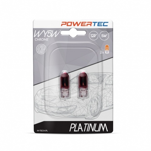 2 ampoules Powertec WY5W T10 Chrome - orange