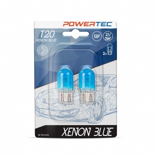 2 ampoules W21/5W T20 Effet Xenon