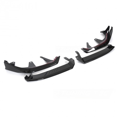 Lame de pare-chocs avant look M-Perf noir brillant pour BMW Série 5 G60 / G61 23-26