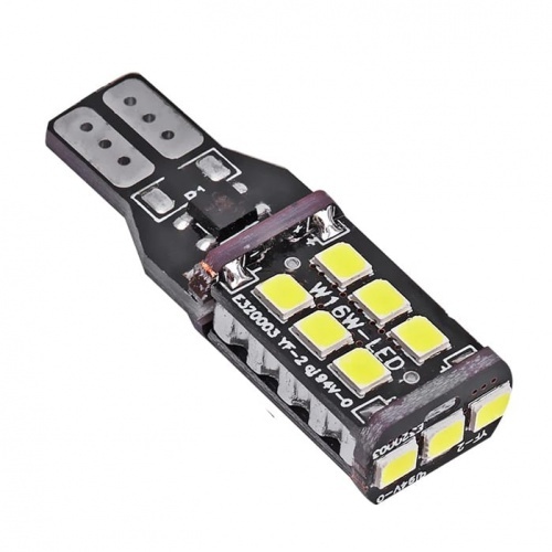 Ampoule T15 LED 3D15 2835 - Culot W16W - Blanc Pur