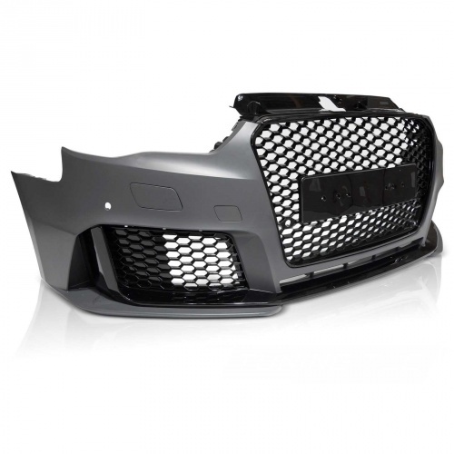 Pare choc avant AUDI A3 8V 12-16 - Look RS3 - Noir brillant - PDC