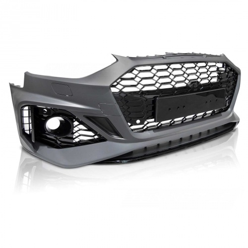 Pare choc avant AUDI A4 B9 facelift 20-24 - Look RS4 - Noir - PDC ACC