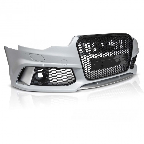 Pare choc avant AUDI A6 C7 11-14 - Look RS6 - Noir - PDC