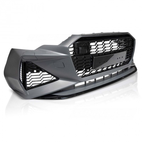 Pare choc avant AUDI A6 C8 18-22 - Look RS6 - Noir - PDC ACC Camera