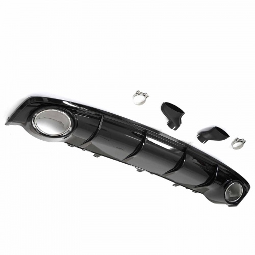 Diffuseur arriere AUDI A7 C7 sportback 14-18 - Look RS7 - Noir Brillant