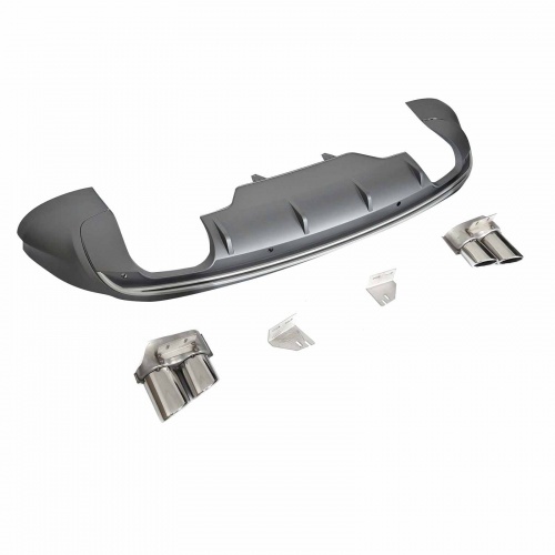Diffuseur arriere AUDI Q5 8R 08-12 - Look S - Argent