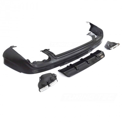 Diffuseur arriere AUDI Q7 4L 05-15 - Look RS - Noir