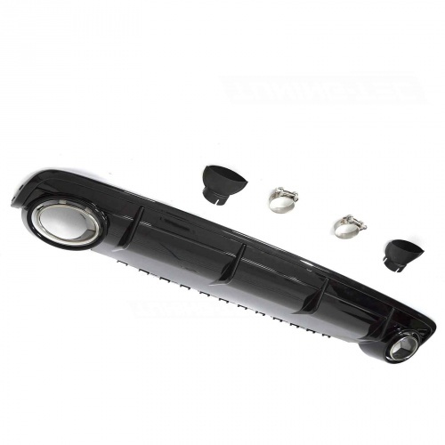 Diffuseur arriere AUDI Q7 4M 15-19 - Look RS - Noir Brillant