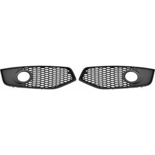 Grilles antibrouillard pour pare choc look S RS Audi A3 8P 03-08 - Noir