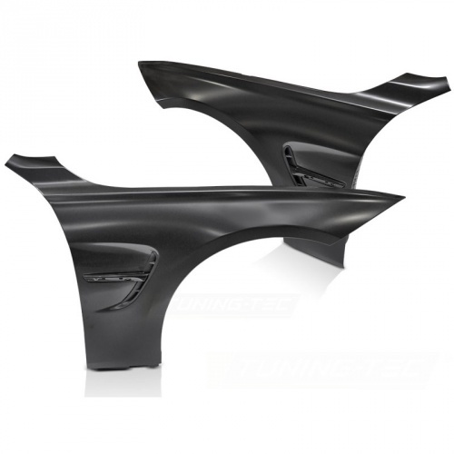 2 Ailes avant look M3 avec prises d’air noires pour BMW Série 3 F30 / F31 11-18
