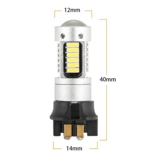 1 Ampoule 30 LED 4014 PW24W PWY24W - Blanche