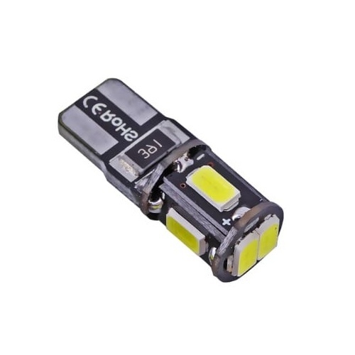 Ampoule T10 LED 3D<sup>5</sup> SMD- Anti Erreur OBD - Culot W5W - Blanc Pur
