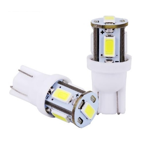 Ampoule T10 LED 3D<sup>5</sup> SMD - Culot W5W - Blanc Pur