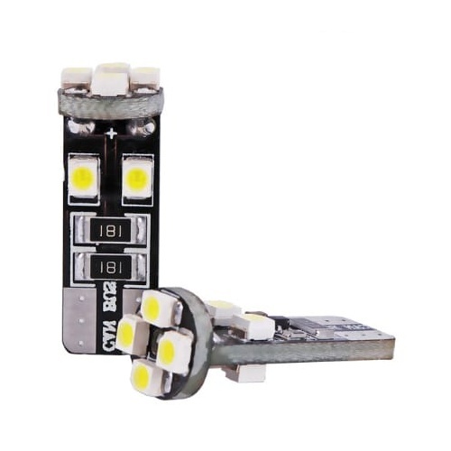 Ampoule T10 LED 3D<sup>8</sup> - Anti Erreur OBD - Culot W5W - Blanc Pur