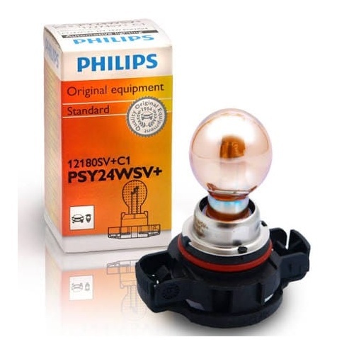 1 ampoule chrome PSY24W Philips Silver Vision