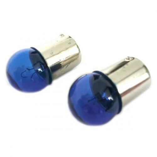 2 ampoules G18 BA15S R5W 12V 5W effet xenon