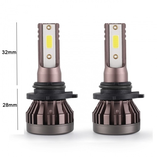2 Ampoules LED HB3 9005 ultraMini 10000lumens 6000K - Blanc Pur