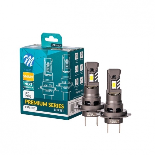 2 Ampoules LED H7 M-tech Premium Smart 6000K - Blanc Pur